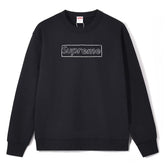 Supreme x Kaws Chalk Logo Crewneck Sweatshirts